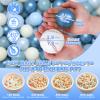 GOGOSO Ball Pit Balls for Toddlers Dogs Baby, 2.2 Inch Pastel Play Ball Toys Kid Ballpit, Bounse House, Birthday, Tent, Party,100 pcs, Blue view 2