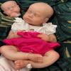 Abenduot 18inch/45cm Loulou Can Open Mouth Realistic Silicone Baby Dolls Full Body Anatomically Correct Newborn Girl Dolls view 1