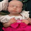 Abenduot 18inch/45cm Loulou Can Open Mouth Realistic Silicone Baby Dolls Full Body Anatomically Correct Newborn Girl Dolls view 2