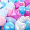 Heopeis Ball Pit Balls Stars and Hearts 100 200 500 1000 Plastic Balls for Toddlers Phthalate Free BPA Free Crush Proof Balls in Reusable Play Toys for Kids with Storage Bag Indoor Outdoor view 3