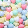 Heopeis Ball Pit Balls Stars and Hearts 100 200 500 1000 Plastic Balls for Toddlers Phthalate Free BPA Free Crush Proof Balls in Reusable Play Toys for Kids with Storage Bag Indoor Outdoor view 1