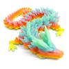 Flavery 3D Printed Dragon - 24 inch Large Pearly Sheen Articulated Dragon Fidget Toy, 3D Printed Gift for Birthday, Figurine Decor(Crystal Summar Dream) view 1