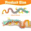 Flavery 3D Printed Dragon - 24 inch Large Pearly Sheen Articulated Dragon Fidget Toy, 3D Printed Gift for Birthday, Figurine Decor(Crystal Summar Dream) view 2