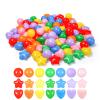 Heopeis Ball Pit Balls Stars and Hearts 100 200 500 1000 Plastic Balls for Toddlers Phthalate Free BPA Free Crush Proof Balls in Reusable Play Toys for Kids with Storage Bag Indoor Outdoor view 1