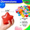 Heopeis Ball Pit Balls Stars and Hearts 100 200 500 1000 Plastic Balls for Toddlers Phthalate Free BPA Free Crush Proof Balls in Reusable Play Toys for Kids with Storage Bag Indoor Outdoor view 2