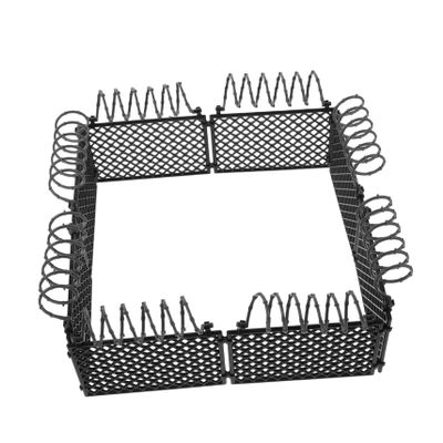 KOMBIUDA Realistic Toy Fence Set Wire Mesh Screen Mesh Black Fence Retaining Wall Block Privacy Screen DIY Building Blocks Accessories Micro Landscape Decorative