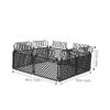 KOMBIUDA Realistic Toy Fence Set Wire Mesh Screen Mesh Black Fence Retaining Wall Block Privacy Screen DIY Building Blocks Accessories Micro Landscape Decorative view 2