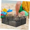 KOMBIUDA Realistic Toy Fence Set Wire Mesh Screen Mesh Black Fence Retaining Wall Block Privacy Screen DIY Building Blocks Accessories Micro Landscape Decorative view 4