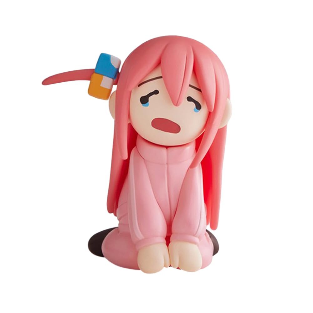 Anime Figure Goto Hitori Figurine Kneeling Position Model 3.94" Cute Mini Action Figure Goto Hitori Statue Desktop Ornaments Collections
