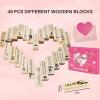 TSHalcyon Adult Tower Stacking Game for Couples - Romantic Wooden Block Party Set with Flirty Dares, Fun Date Night Couples Game, Spicy Relationship Gift for Him & Her view 3