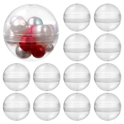Kisangel 100pcs Clear Plastic Balls, Multi-Purpose Fillable Round Balls, Transparent for Kids, Present Packaging, 3.2cm