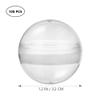 Kisangel 100pcs Clear Plastic Balls, Multi-Purpose Fillable Round Balls, Transparent for Kids, Present Packaging, 3.2cm view 2