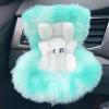 SwiftServ Doll Car Seat for 38 inch Figures, Fits Character Plushes, Blind Box Dolls & Vinyl Collectibles, Includes Air Vent Clip & Desktop Stand, Cute Car Ornament for Collectors (Mint Green Ombre) view 1