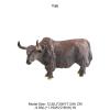 AENIMELY Hollow Yak Figurine  Realistic Highland Animal Toy for Kids, Educational Wild Animal Learning Model, Nature Display & Birthday Cake Topper view 2