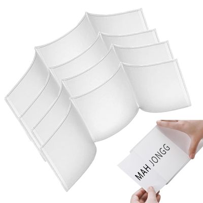 2025 Mahjong Card Holder, Fit Size(5.7 x 4.72 inch), Plastic Clear Mahjong Card Sleeve Suitable for Family, Friends Gathering, Travelling Gift (4Pack)