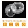 Kisangel 50pcs Gumball Vending Machine Capsules, 1.77inch Refillable Clear Ornament Balls Plastic Twisted Balls for DIY Easter Party Favors Supplies view 3