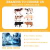 AENIMELY Mini Cow Figurines Set  Realistic Solid Plastic Dairy Cattle Farm Animal Figuriness  Educational Toys, Cake Toppers, Gifts for Kids view 4