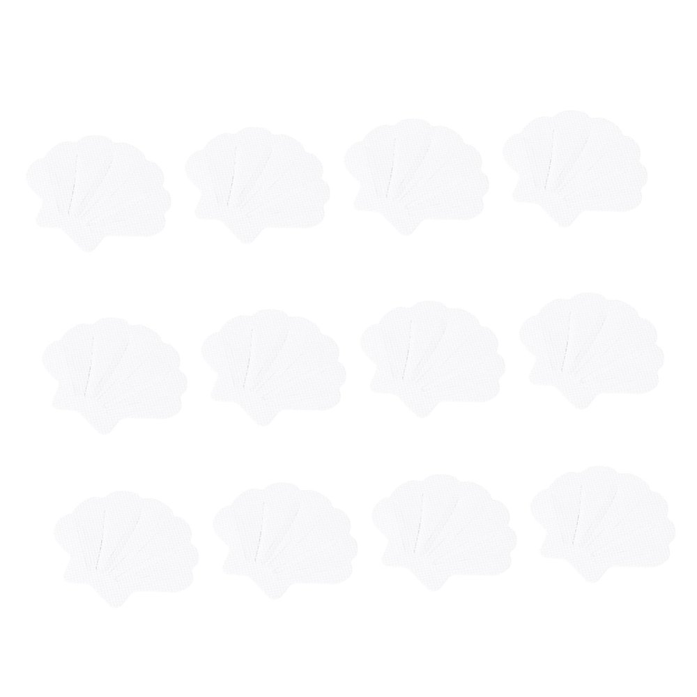 12PCS Bathroom Slip Stickers Sea Shell Shape Decals for Safety Easy to Install Non Slip Bathroom Floor Decals for Shower Kitchen Pool and More