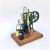 R01 Manual Green Brass Stainless Steel Aluminum Stirling Engine Copper Castings Hand-cranking Flywheel view 2