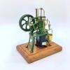 R01 Manual Green Brass Stainless Steel Aluminum Stirling Engine Copper Castings Hand-cranking Flywheel view 3
