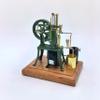 R01 Manual Green Brass Stainless Steel Aluminum Stirling Engine Copper Castings Hand-cranking Flywheel view 4