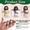 200pcs Little Jesus Figures, Multicolor Mini Figurines in Bulk, Tiny Baby Jesus Rubber Toys to Hide and Seek for Valentine's Day Gifts, Easter Egg Hunts, Sunday School Supplies, Kids & Adults view 2