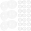 Kisangel 50pcs Plastic Transparent Balls Multi-Purpose Twisted Round Balls Clear view 1