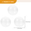 Kisangel 50pcs Plastic Transparent Balls Multi-Purpose Twisted Round Balls Clear view 2