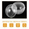 Kisangel 50pcs Plastic Transparent Balls Multi-Purpose Twisted Round Balls Clear view 4