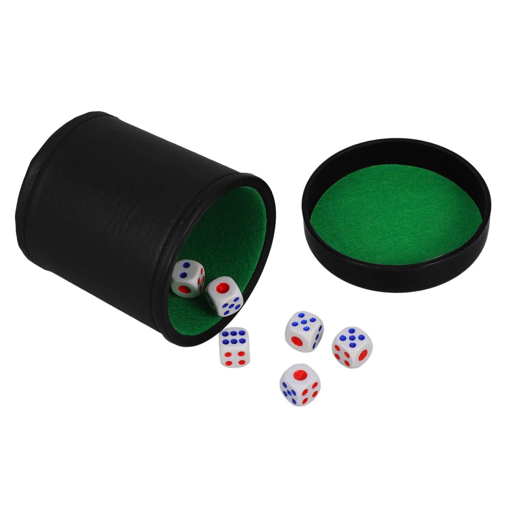 Alipis 1set Dice Cup Lid Compact Dice Holder for Quiet Shaking Includes and Base for Tabletop Games and Farkle Game Accessories