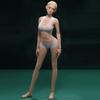 1/6 Scale Female Action Figure, 12 inches Flexible Seamless Joint Supermodel Long Legs Girl Action Figure Doll Model with Detachable Hand 1 Pairs & Feet 3 Pairs Accessories (Normal Skin) view 1
