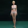 1/6 Scale Female Action Figure, 12 inches Flexible Seamless Joint Supermodel Long Legs Girl Action Figure Doll Model with Detachable Hand 1 Pairs & Feet 3 Pairs Accessories (Normal Skin) view 4