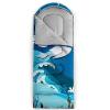 Smell Sunshine Kids Sleeping Bag for Boys Girls,3D Cartoon Fish Print-Lightweight Warm Portable Outdoor Indoor-Waterproof Cold Weather Resistant Sleeping Bag for Camping Hiking(Fish) view 4