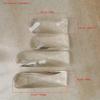 Hanging Crystals Prisms 10pcs Clear Semicircle Multi-Facet Crystal Long Prism Chandelier Crystal with 1 Hole Home Accessories Hangings Crystals for Decoration(Gray,30X76mm) view 3