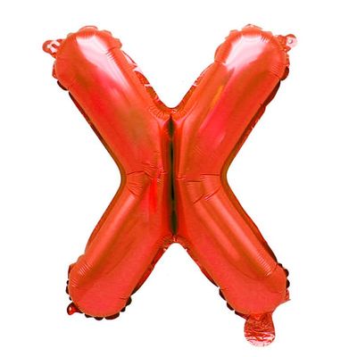 16inch Alphabet Foil Balloon Birthday Wedding Party Balloon DIY Decorations Balloons (red, X)