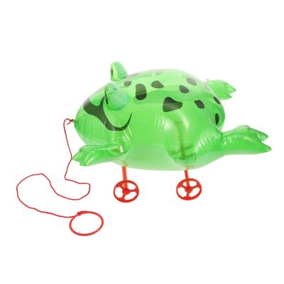 BESPORTBLE Frog Pull Along for Inflatable Cartoon Frog Party Decoration Safe Materials for Skill Development Fun and Educational for Birthday and Party Supplies