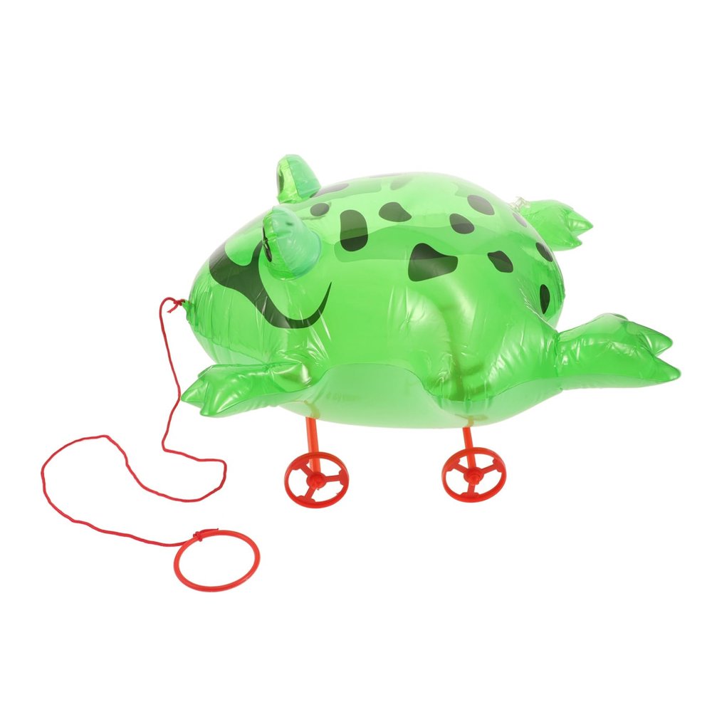 BESPORTBLE Frog Pull Along for Inflatable Cartoon Frog Party Decoration Safe Materials for Skill Development Fun and Educational for Birthday and Party Supplies