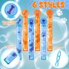 60 Pcs Blue Dog Paw Bubble Wands Mini Blue Orange Bubble Wand Dog Paw Print Bubbles for Birthday Party Favor Goody Bag Stuffer Filler Reward Gifts view 2