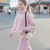 Rshubino Cats Kids Purses for Girls Age 4-6 Cute Crossbody Flap Shoulder Bag for Kids Polyester Cellphone Pouch with Adjustable Shoulder Strap for Outdoor view 2