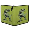 Kuquteed Dinosaur Trading Card Binder 4 Pocket 400 Cards Holder Collector Album with 50 Removable Sleeves Gifts for Boys Girls Tyrannosaurus Rex Green Game Sports Cards view 2
