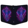 Kuquteed Floral Elephant Trading Card Binder 9 Pocket 900 Cards Holder Collector Album with 50 Removable Sleeves Gifts for Boys Girls Purple Blue Animal Game Sports Cards view 2