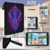 Kuquteed Floral Elephant Trading Card Binder 9 Pocket 900 Cards Holder Collector Album with 50 Removable Sleeves Gifts for Boys Girls Purple Blue Animal Game Sports Cards view 3