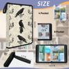 Kuquteed Bids Crows Trading Card Binder 9 Pocket 900 Cards Holder Collector Album with 50 Removable Sleeves Toys Gifts for Boys Girls Gray Floral Game Sports Cards view 3