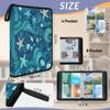 Kuquteed Teal Starfish Conch Trading Card Binder 9 Pocket 900 Cards Holder Collector Album with 50 Removable Sleeves Gifts for Boys Girls Sea Shell Game Sports Cards view 3