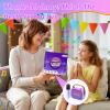 Mini Karaoke Machine for Kids Adults (2025 Upgraded), Portable Bluetooth Speaker with 2 Wireless Mics, Built-in Phone Holder and Emoji Animation, Birthday Gift for Boys Girls 3-12 Home Karaoke Party view 2