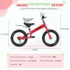 3-in-1 Montessori Balance Bike with Pedals,Tri-purpose of Kids Balance Bike/Toddler Tricycle/Bikefor 2 3 4 5 6 7 Year Old-14 inch balance bike with Pedal Conversion,Training Wheels,Brake,CrimsonRed view 4