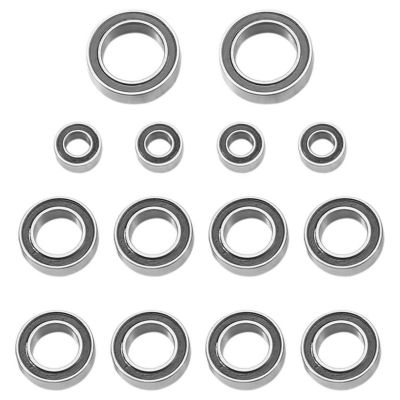 RC Repair Parts Compatible with Tamiya T301 1/8 Rc Car Upgrade Modification Parts Accessories 14PCS Rubber Sealed Ball Bearing Kit