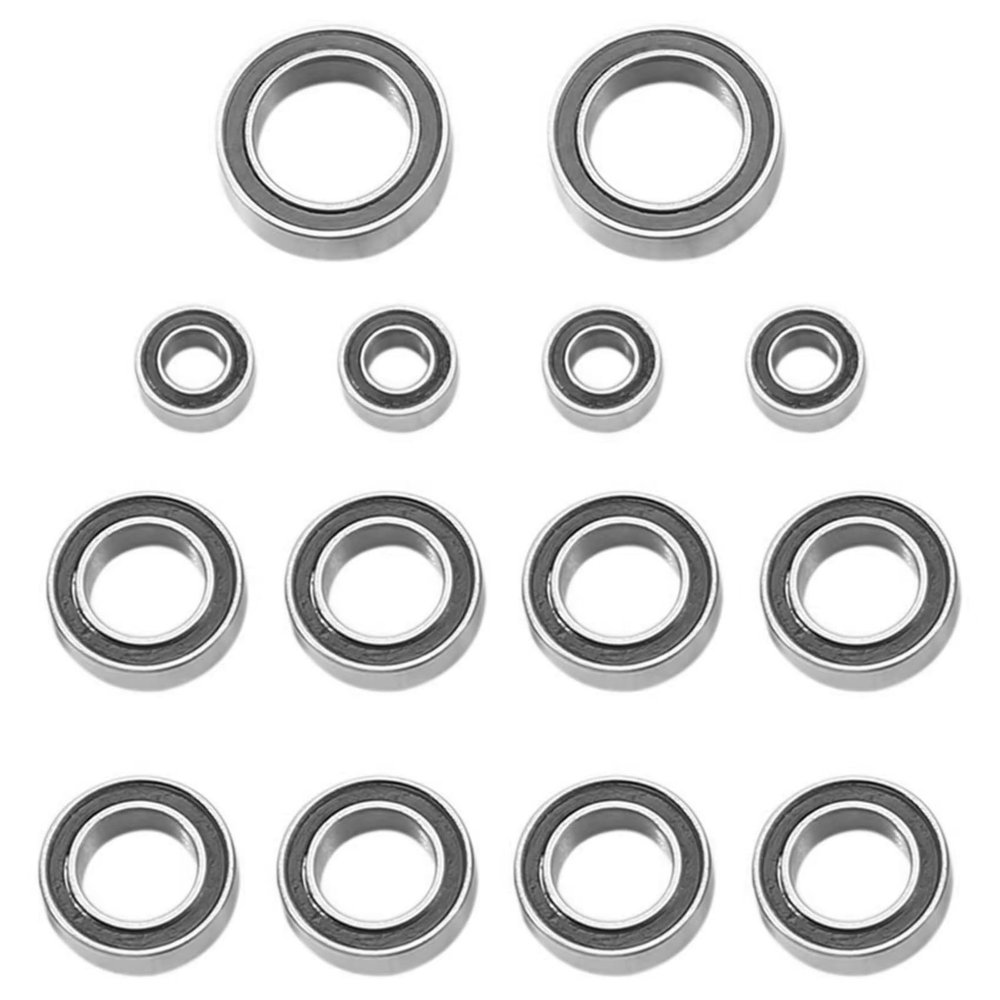 RC Repair Parts Compatible with Tamiya T301 1/8 Rc Car Upgrade Modification Parts Accessories 14PCS Rubber Sealed Ball Bearing Kit