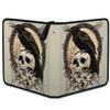 Kuquteed Skull Crow Trading Card Binder 4 Pocket 400 Cards Holder Collector Album with 50 Removable Sleeves Gifts for Boys Girls Skeleton Floral Game Sports Cards view 2