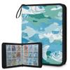 Kuquteed Sea Fish Trading Card Binder 9 Pocket 900 Cards Holder Collector Album with 50 Removable Sleeves Gifts for Boys Girls Ocean Fish Camouflage Game Sports Cards view 1